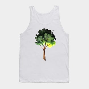 Watercolor tree Tank Top